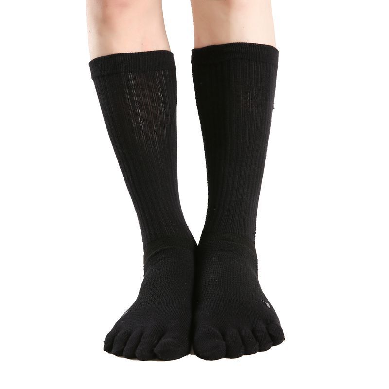 Chaussettes de course à cinq doigts pour hommes, séparation personnalisée, antidérapantes, mode, Compression, orteils