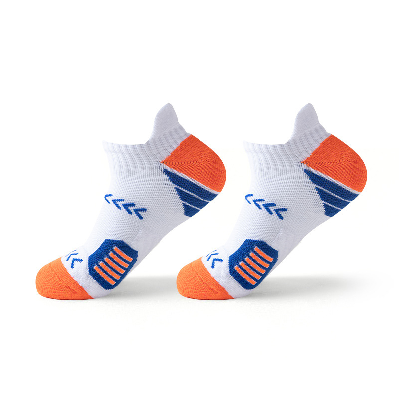 Chaussettes de sport à la cheville avec logo personnalisé en coton pour hommes, faible MOQ