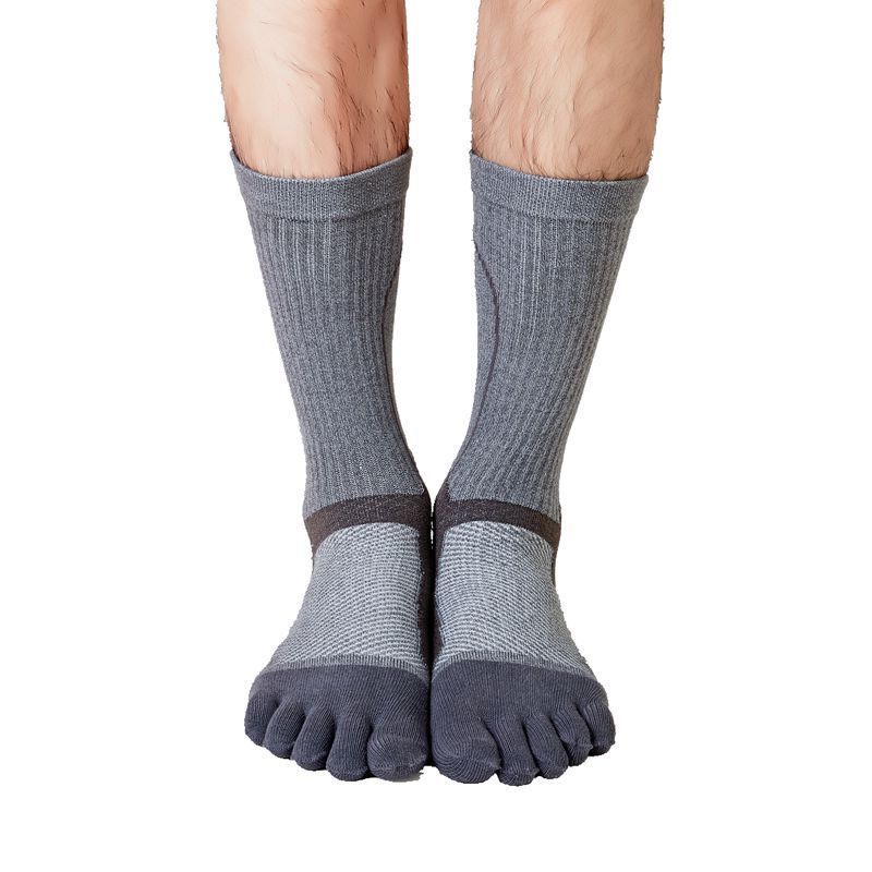 Chaussettes de course à cinq doigts pour hommes, séparation personnalisée, antidérapantes, mode, Compression, orteils