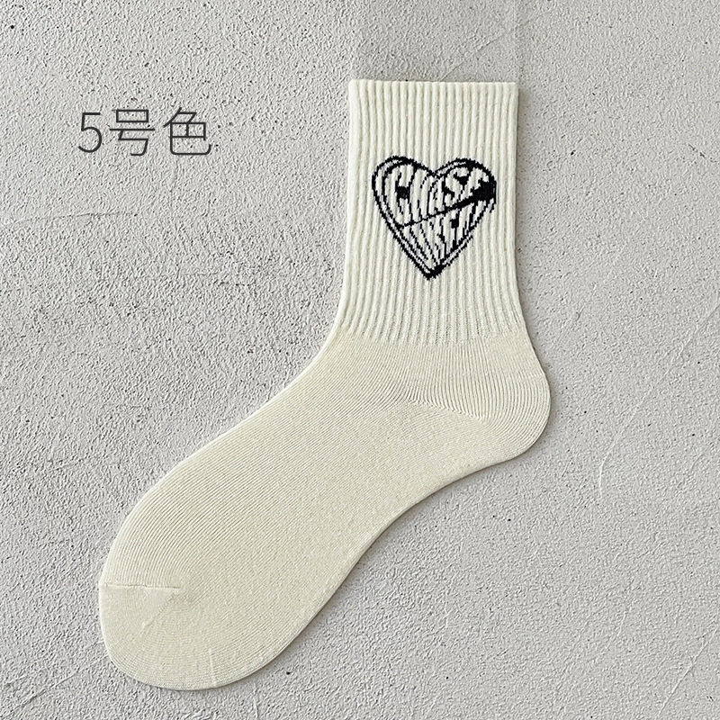 OEM Moq Échantillon rapide Designer Casual Logo personnalisé Chaussettes en coton Jacquard Crew pour hommes